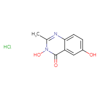 Chemical structure of 3,6-dihydroxy-2-methyl-3,4-dihydroquinazolin-4-one hydrochloride - CSSB00025745018