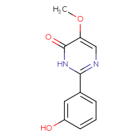 Chemical structure of 2-(3-hydroxyphenyl)-5-methoxy-3,4-dihydropyrimidin-4-one - CSSB00007613687