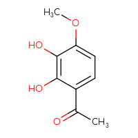 Chemical structure of 1-(2,3-dihydroxy-4-methoxyphenyl)ethan-1-one - CSSB00000034443
