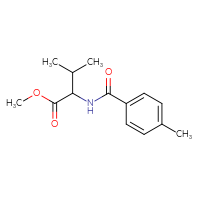 Chemical structure of methyl 3-methyl-2-[(4-methylphenyl)formamido]butanoate - CSSB00000479358
