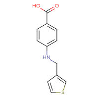 Chemical structure of 4-{[(thiophen-3-yl)methyl]amino}benzoic acid - CSSB00000319774