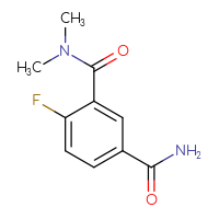 Chemical structure of 6-fluoro-N1,N1-dimethylbenzene-1,3-dicarboxamide - CSSB00036170787