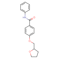 Chemical structure of 4-[(oxolan-2-yl)methoxy]-N-phenylbenzamide - CSSB00046874947