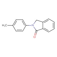 Chemical structure of 2-(4-methylphenyl)-2,3-dihydro-1H-isoindol-1-one - CSSB00025705795