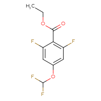 Chemical structure of ethyl 4-(difluoromethoxy)-2,6-difluorobenzoate - CSSB00137346204