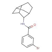 Chemical structure of 3-bromo-N-{tricyclo[3.3.1.0²,⁷]nonan-6-yl}benzamide - CSSB02228557054