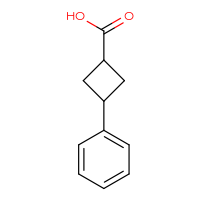 Chemical structure of 3-phenylcyclobutane-1-carboxylic acid - CSSB00000746226