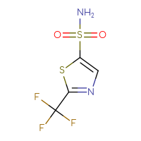 Chemical structure of 2-(trifluoromethyl)-1,3-thiazole-5-sulfonamide - CSSB00014107532