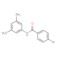 Chemical structure of 4-bromo-N-(3,5-dimethylphenyl)benzamide - CSSB00000582374