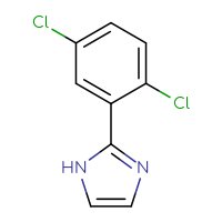Chemical structure of 2-(2,5-dichlorophenyl)-1H-imidazole - CSSB00010196716
