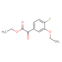 Chemical structure of ethyl 2-(3-ethoxy-4-fluorophenyl)-2-oxoacetate - CSSB00103157437