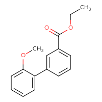 Chemical structure of ethyl 2'-methoxy-[1,1'-biphenyl]-3-carboxylate - CSSB00160511988