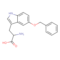 Chemical structure of 2-amino-3-[5-(benzyloxy)-1H-indol-3-yl]propanoic acid - CSSB00000037079