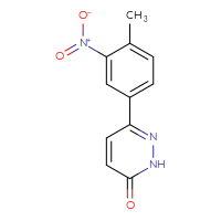 Chemical structure of 6-(4-methyl-3-nitrophenyl)-2,3-dihydropyridazin-3-one - CSSB00000572557