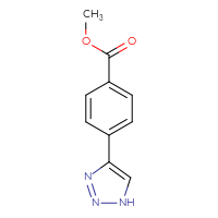 Chemical structure of methyl 4-(1H-1,2,3-triazol-4-yl)benzoate - CSSB00036635206