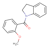 Chemical structure of 1-(2-methoxybenzoyl)-2,3-dihydro-1H-indole - CSSB00026386425