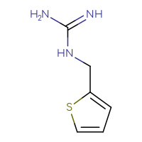 Chemical structure of N-[(thiophen-2-yl)methyl]guanidine - CSSB00011656452