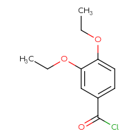 Chemical structure of 3,4-diethoxybenzoyl chloride - CSSB00011238699