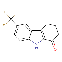 Chemical structure of 6-(trifluoromethyl)-2,3,4,9-tetrahydro-1H-carbazol-1-one - CSSB00015189920