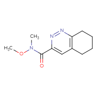 Chemical structure of N-methoxy-N-methyl-5,6,7,8-tetrahydrocinnoline-3-carboxamide - CSSB01395050069