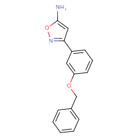 Chemical structure of 3-[3-(benzyloxy)phenyl]-1,2-oxazol-5-amine - CSSB00012352367