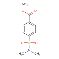 Chemical structure of methyl 4-(dimethylsulfamoyl)benzoate - CSSB00000149929