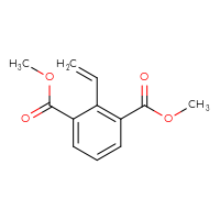 Chemical structure of 1,3-dimethyl 2-ethenylbenzene-1,3-dicarboxylate - CSSB06580854639