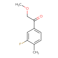Chemical structure of 1-(3-fluoro-4-methylphenyl)-2-methoxyethan-1-one - CSSB00012002920