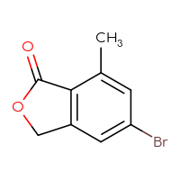 Chemical structure of 5-bromo-7-methyl-1,3-dihydro-2-benzofuran-1-one - CSSB00010732887