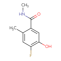 Chemical structure of 4-fluoro-5-hydroxy-N,2-dimethylbenzamide - CSSB00132307288