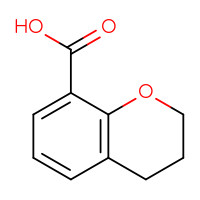 Chemical structure of 3,4-dihydro-2H-1-benzopyran-8-carboxylic acid - CSSB00012017338