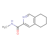 Chemical structure of N-methyl-5,6,7,8-tetrahydroisoquinoline-3-carboxamide - CSSB01046929524