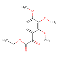 Chemical structure of ethyl 2-oxo-2-(2,3,4-trimethoxyphenyl)acetate - CSSB00007899984