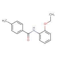 Chemical structure of N-(2-ethoxyphenyl)-4-methylbenzamide - CSSB00027974248