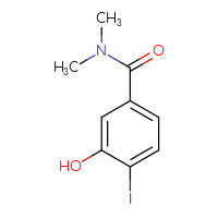 Chemical structure of 3-hydroxy-4-iodo-N,N-dimethylbenzamide - CSSB00012344882
