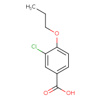 Chemical structure of 3-chloro-4-propoxybenzoic acid - CSSB00000217228