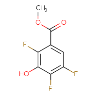 Chemical structure of methyl 2,4,5-trifluoro-3-hydroxybenzoate - CSSB00011302604