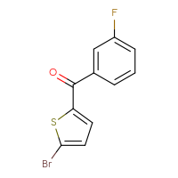 Chemical structure of (5-bromothiophen-2-yl)(3-fluorophenyl)methanone - CSSB00011410336