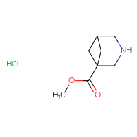 Chemical structure of methyl 3-azabicyclo[3.1.1]heptane-1-carboxylate hydrochloride - CSSB14929135297