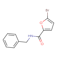Chemical structure of N-benzyl-5-bromofuran-2-carboxamide - CSSB00000153180