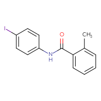 Chemical structure of N-(4-iodophenyl)-2-methylbenzamide - CSSB00000250621