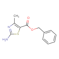 Chemical structure of benzyl 2-amino-4-methyl-1,3-thiazole-5-carboxylate - CSSB00000067731