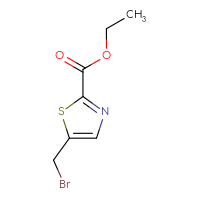 Chemical structure of ethyl 5-(bromomethyl)-1,3-thiazole-2-carboxylate - CSSB00010253751