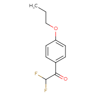 Chemical structure of 2,2-difluoro-1-(4-propoxyphenyl)ethan-1-one - CSSB00013231973