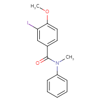 Chemical structure of 3-iodo-4-methoxy-N-methyl-N-phenylbenzamide - CSSB00020578329