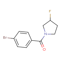 Chemical structure of 1-(4-bromobenzoyl)-3-fluoropyrrolidine - CSSB00011131244