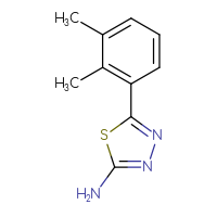 Chemical structure of 5-(2,3-dimethylphenyl)-1,3,4-thiadiazol-2-amine - CSSB00011230177