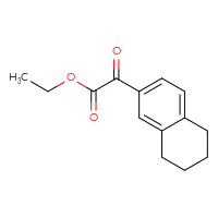 Chemical structure of ethyl 2-oxo-2-(5,6,7,8-tetrahydronaphthalen-2-yl)acetate - CSSB00005488342
