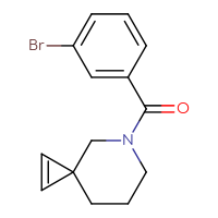 Chemical structure of 5-(3-bromobenzoyl)-5-azaspiro[2.5]oct-1-ene - CSSB02491919221