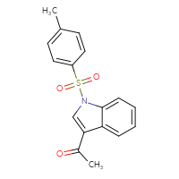Chemical structure of 1-[1-(4-methylbenzenesulfonyl)-1H-indol-3-yl]ethan-1-one - CSSB00160848575